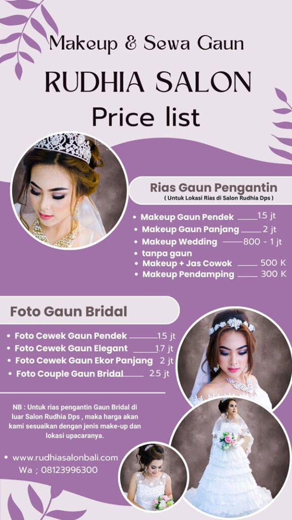 gaun pengantin bali